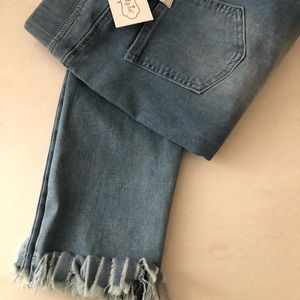 Mudpie ‘Jenner’ fringe jeans blue/medium